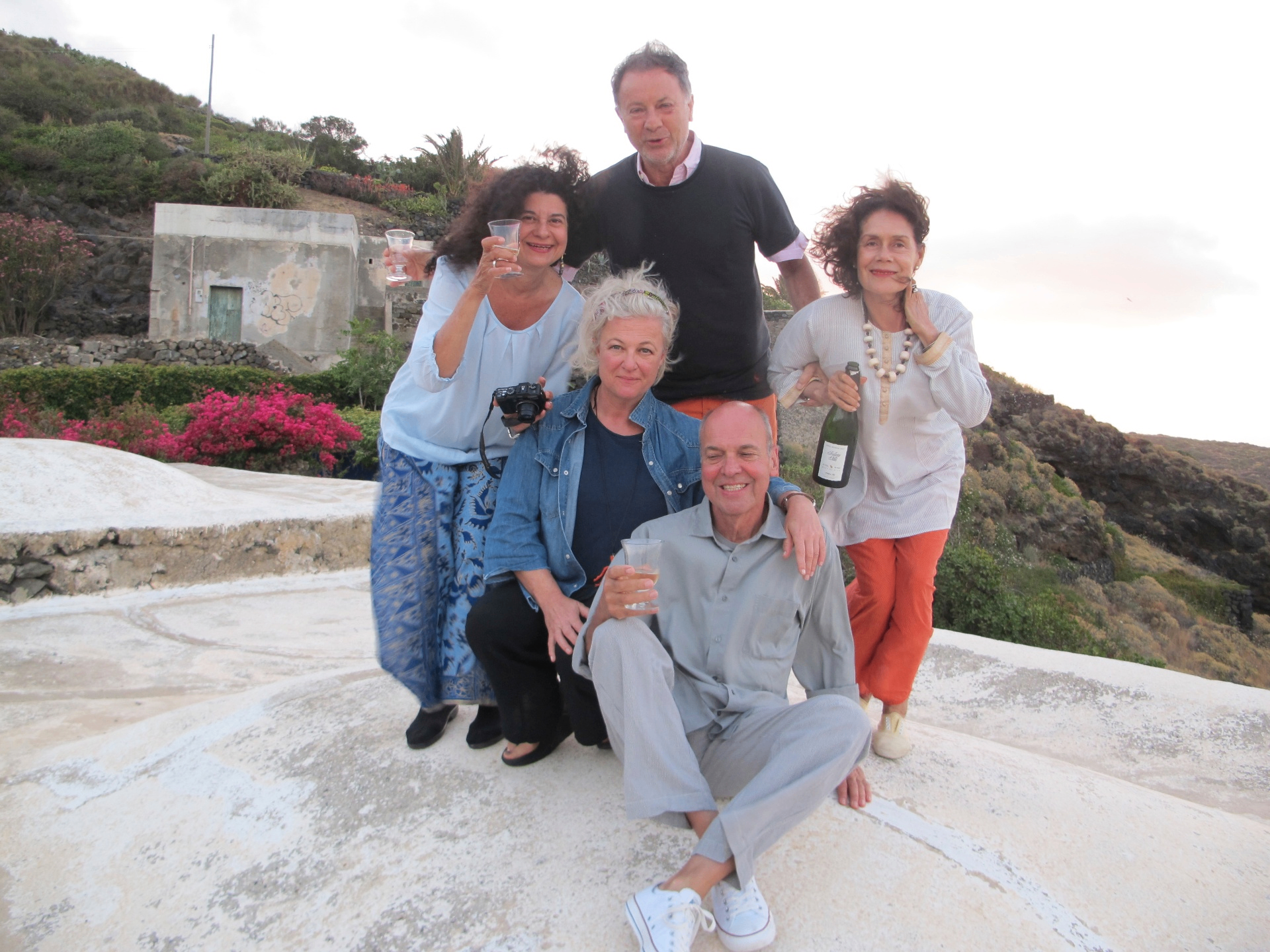 Guests enjoying a sunny day on the boat